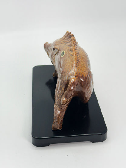 FT631 - Shigaraki Ware Wild Boar Figurine 信楽焼