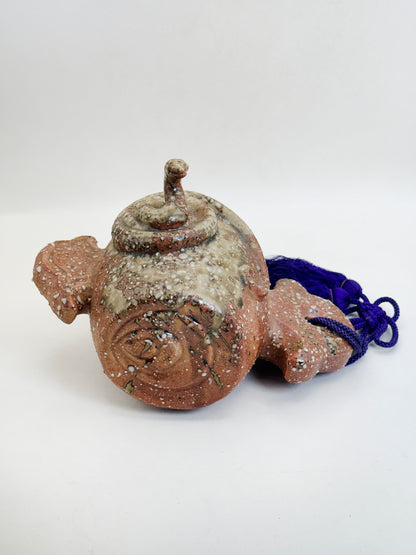 FT630 - Shigaraki Ware Snake & Lucky Mallet Ornament 信楽焼
