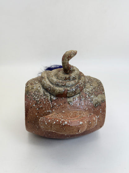 FT630 - Shigaraki Ware Snake & Lucky Mallet Ornament 信楽焼