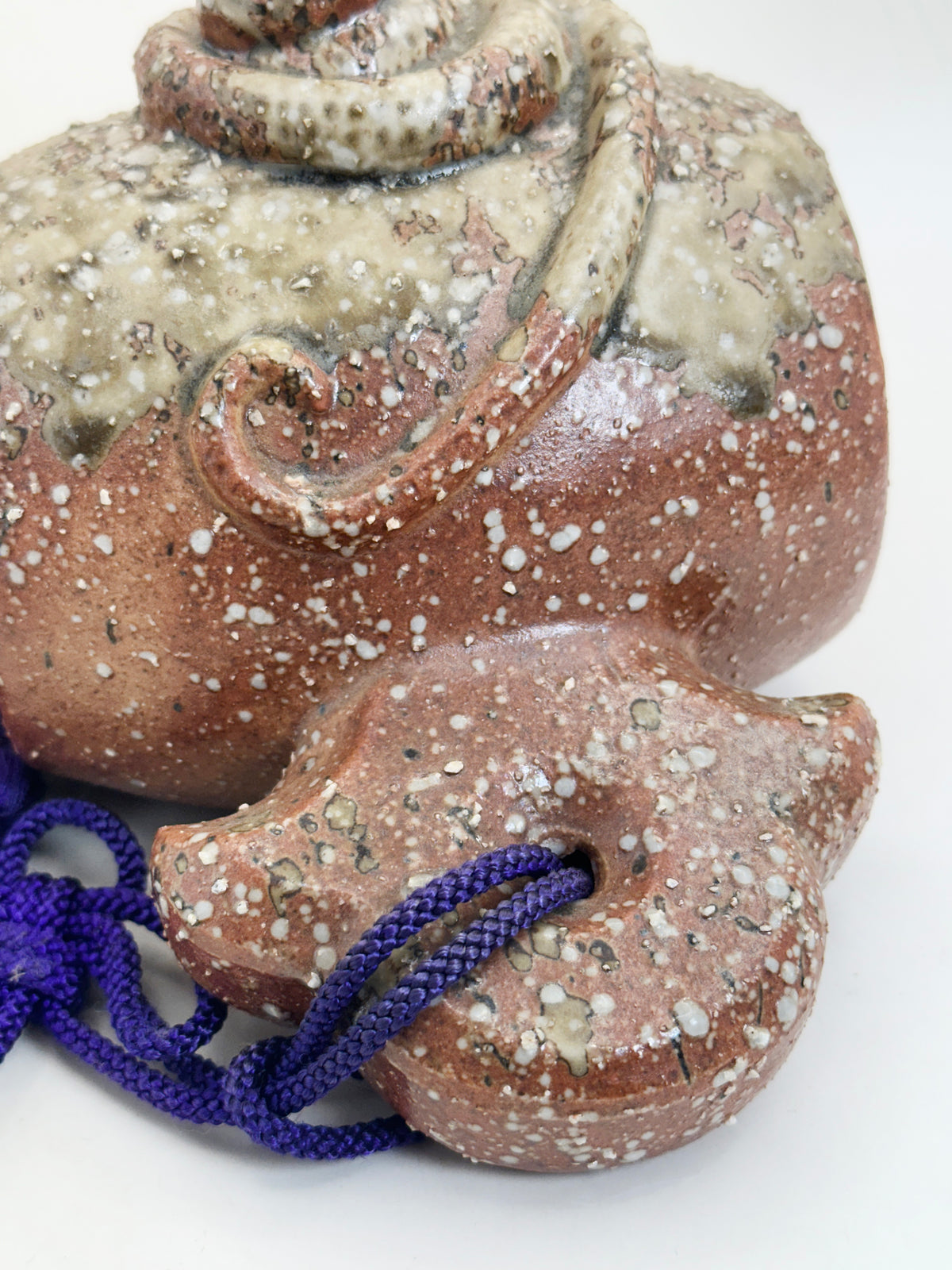 FT630 - Shigaraki Ware Snake & Lucky Mallet Ornament 信楽焼