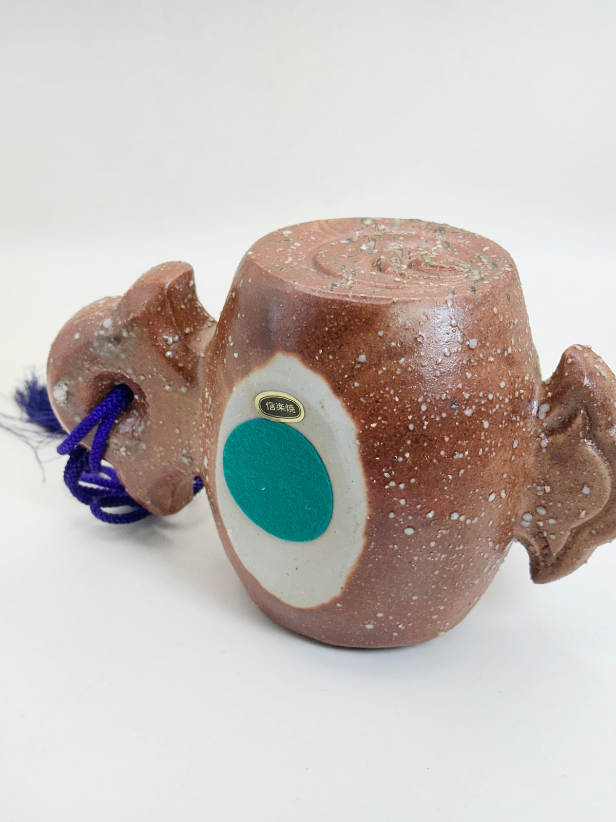 FT630 - Shigaraki Ware Snake & Lucky Mallet Ornament 信楽焼