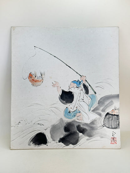 SHP254 - Shikishi Peinture à l'encre d'Ebisu 恵比寿