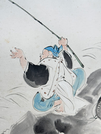 SHP254 - Shikishi Peinture à l'encre d'Ebisu 恵比寿