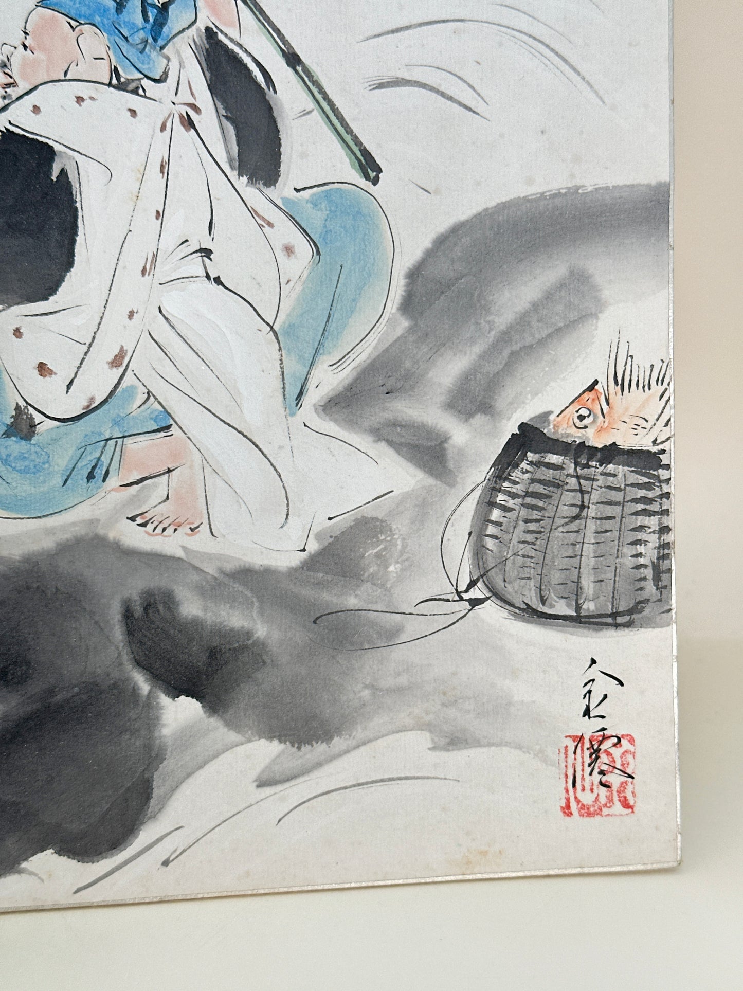 SHP254 - Shikishi Peinture à l'encre d'Ebisu 恵比寿