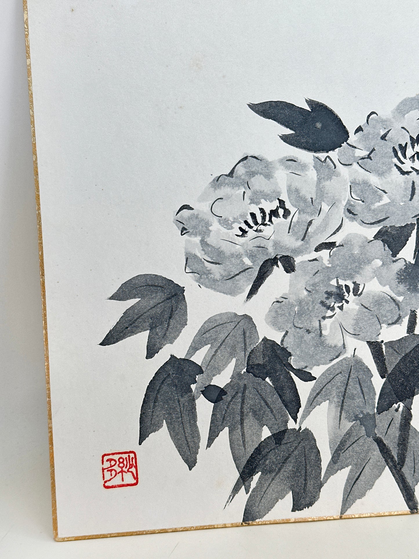 SHP255 - Shikishi Encre représentant une Pivoine 牡丹