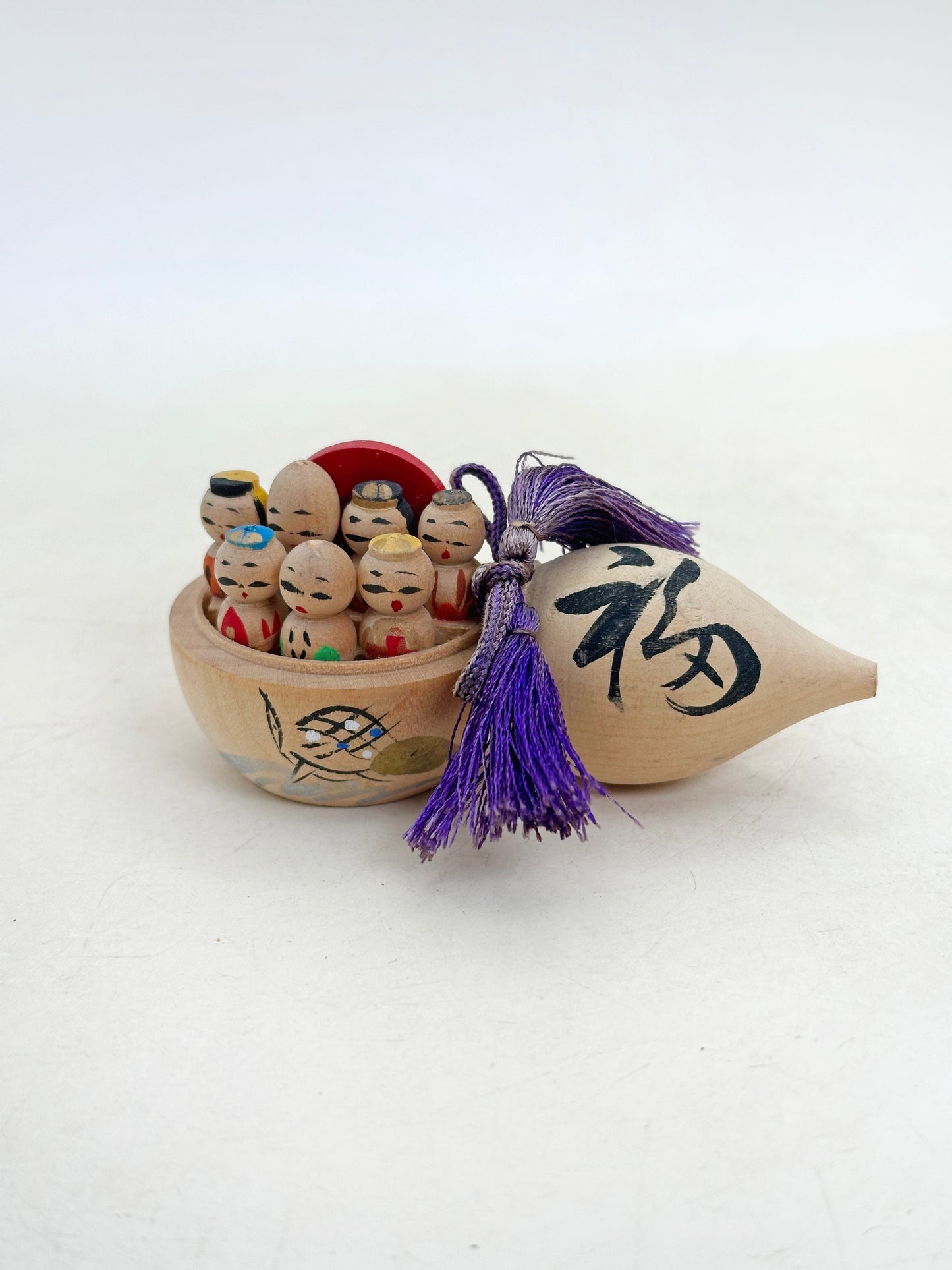 FT480 - Omiyage Kokeshi of 7 lucky gods 七福神