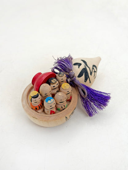 FT480 - Omiyage Kokeshi of 7 lucky gods 七福神