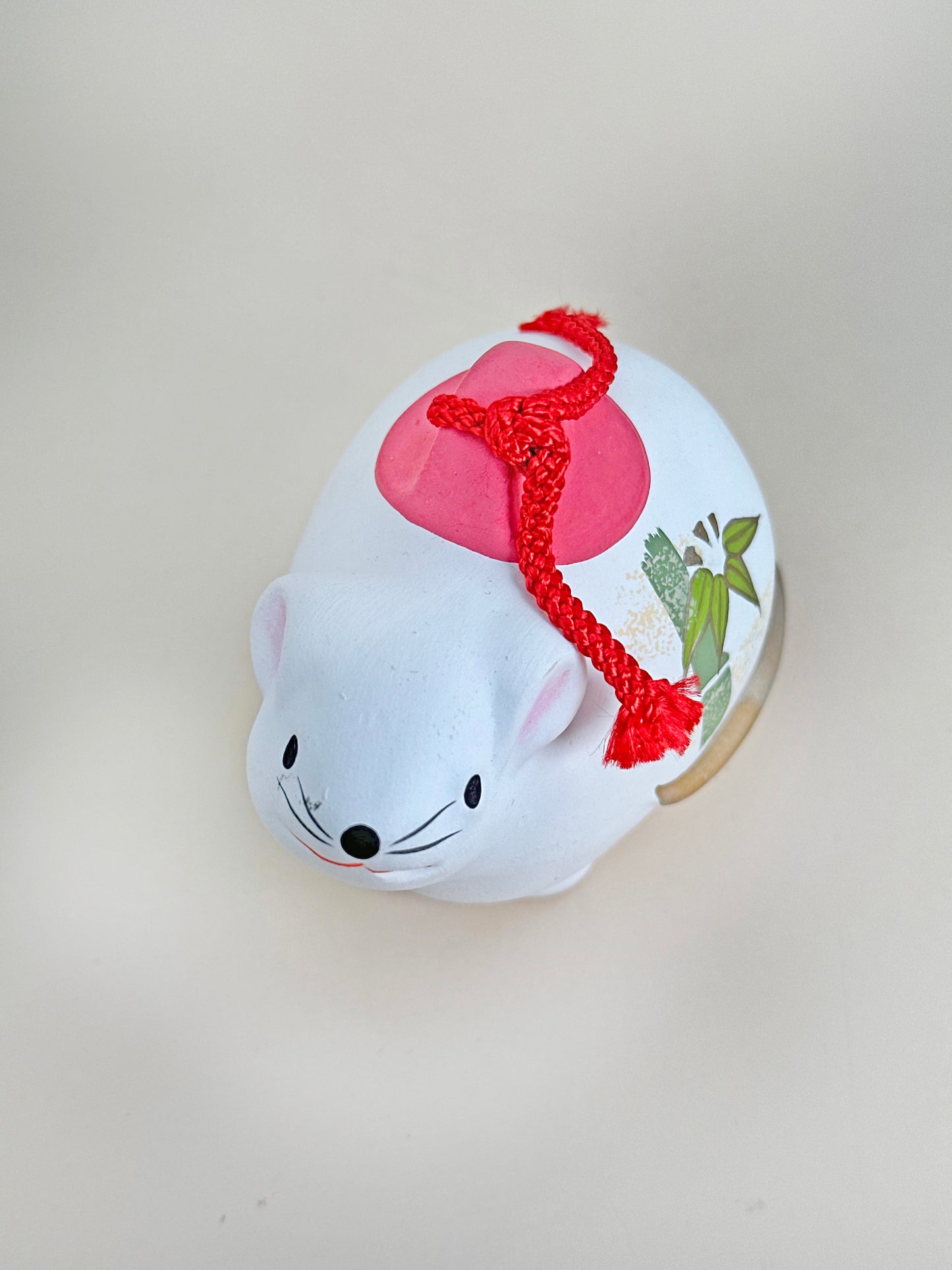 CB086 - Mouse Dorei Clay Bell – 招福干支 鼠土鈴