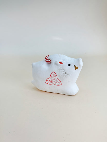 CB088 - Boar Dorei Clay Bell – Nishinomiya Shrine 西宮神社