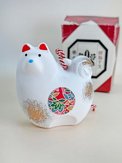 CB087 - Chien du zodiaque Dorei Clay Bell Yakushigama 薬師窯