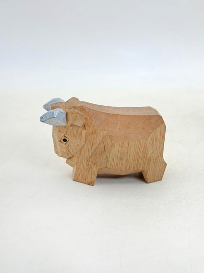 FT485 - Woodcarving cow from Kasuga Taisha 春日大社 1973