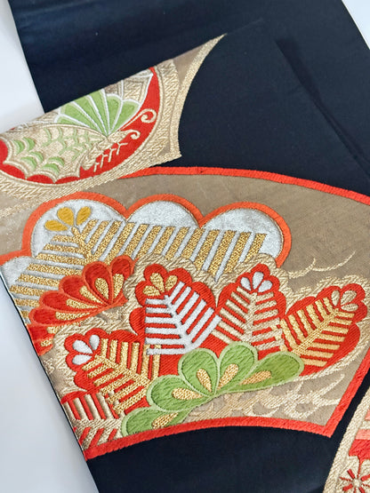 FA19 - Shōchikubai Soie Fukuro Obi 正絹 袋帯