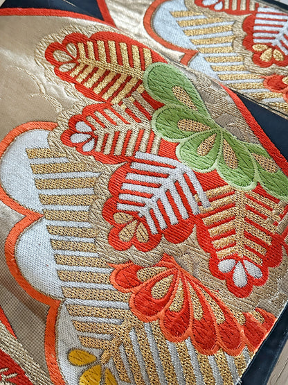 FA19 - Shōchikubai Soie Fukuro Obi 正絹 袋帯
