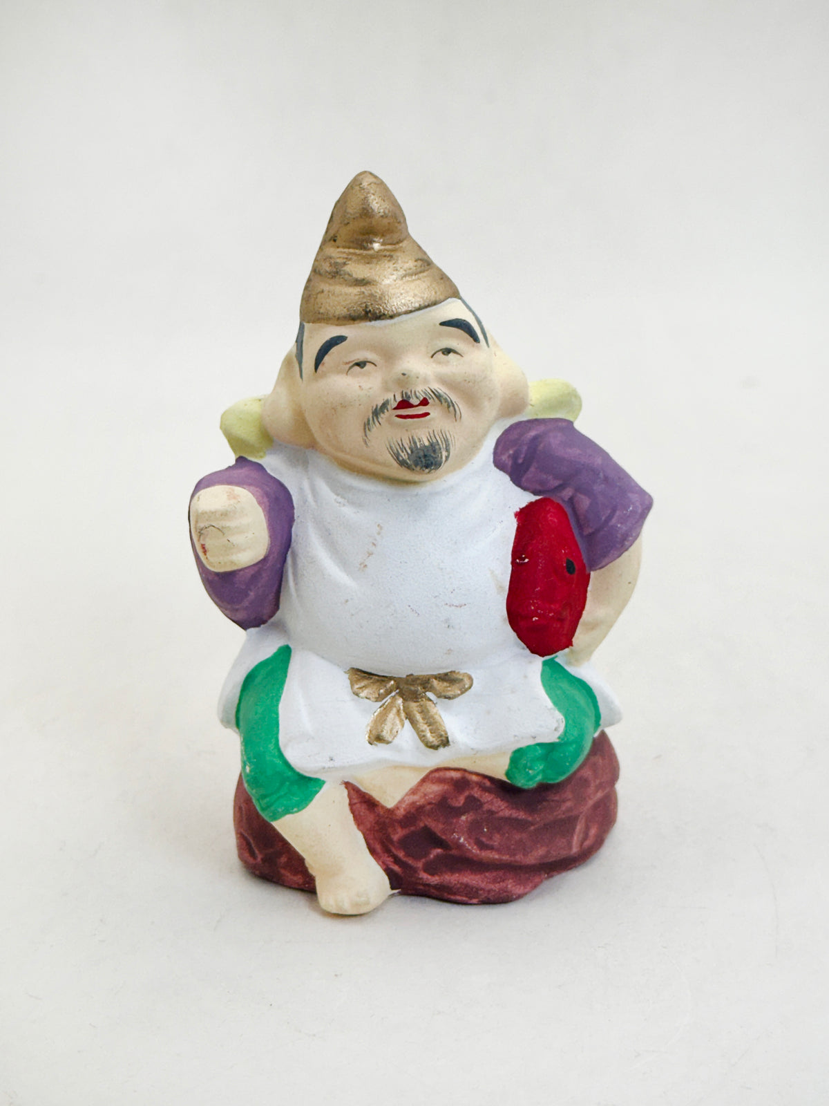 FT638 - Japanese Clay Folk Doll Ebisu 恵比寿