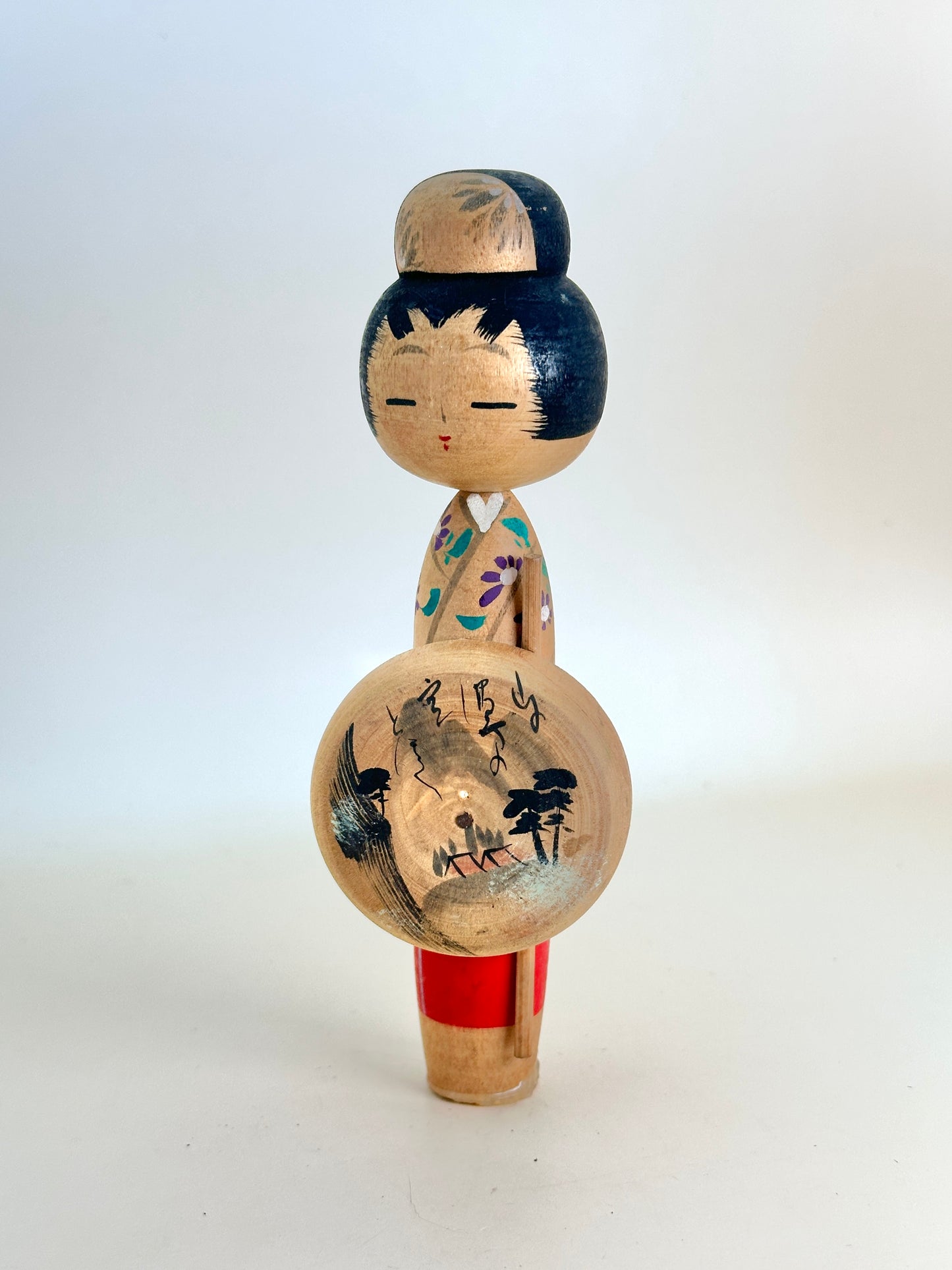 K15082 - Omiyage Kokeshi Pilgrim Girl Doll 娘巡礼人形