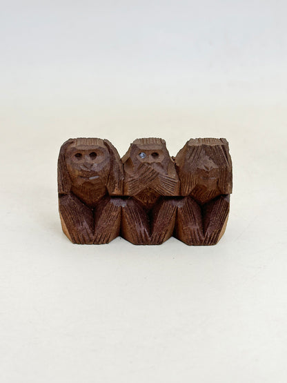 FT491 - The three wise monkeys Nikkō folk craft 三猿