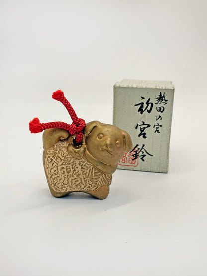 CB204 - Dog Clay Bell Dorei from Atsuta Jingū 熱田神宮