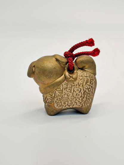 CB204 - Dog Clay Bell Dorei from Atsuta Jingū 熱田神宮