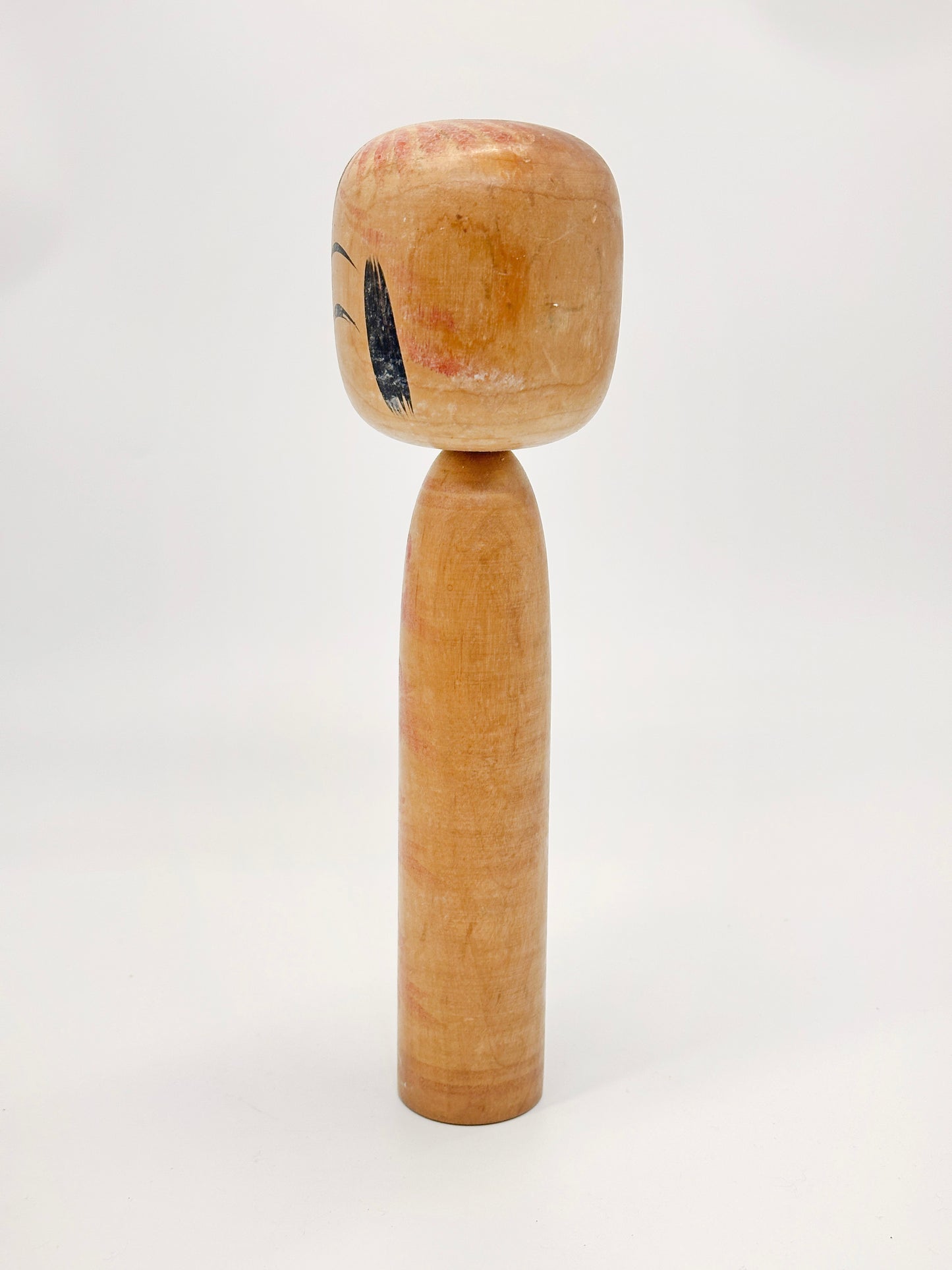 K25135 - Traditional Togatta kokeshi by Fumio Sato 佐藤文男