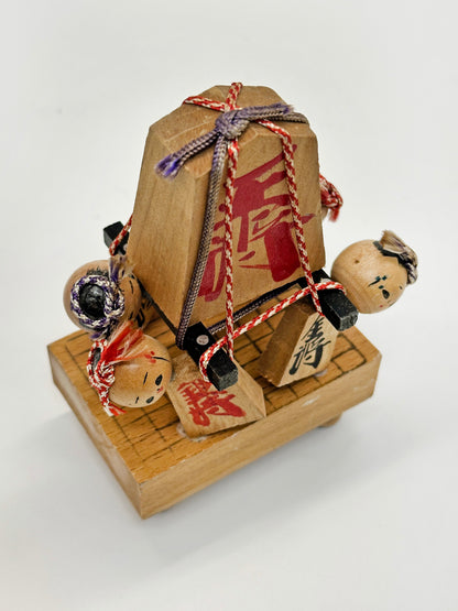 K10195 - Poupée kokeshi d'échecs Shogi Omikoshi 将棋おみこし