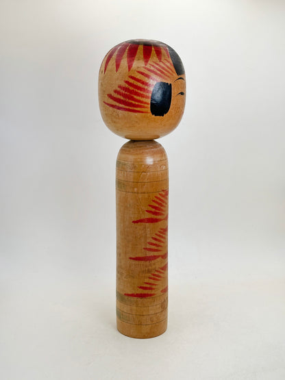 K30060 - Traditional Togatta kokeshi by Takeji Yamao 山尾武治