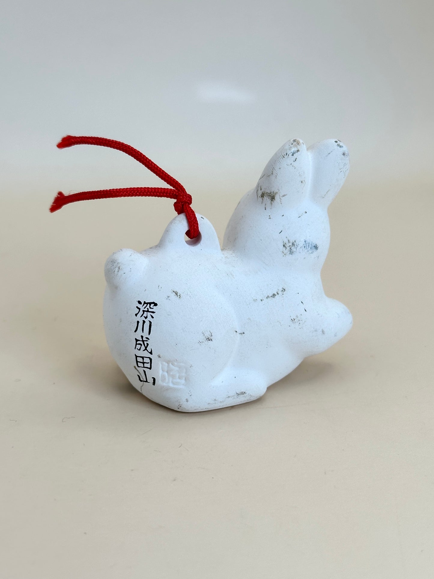 CB089 - Rabbit Dorei Clay Bell - Fukagawa Naritasan 深川成田山