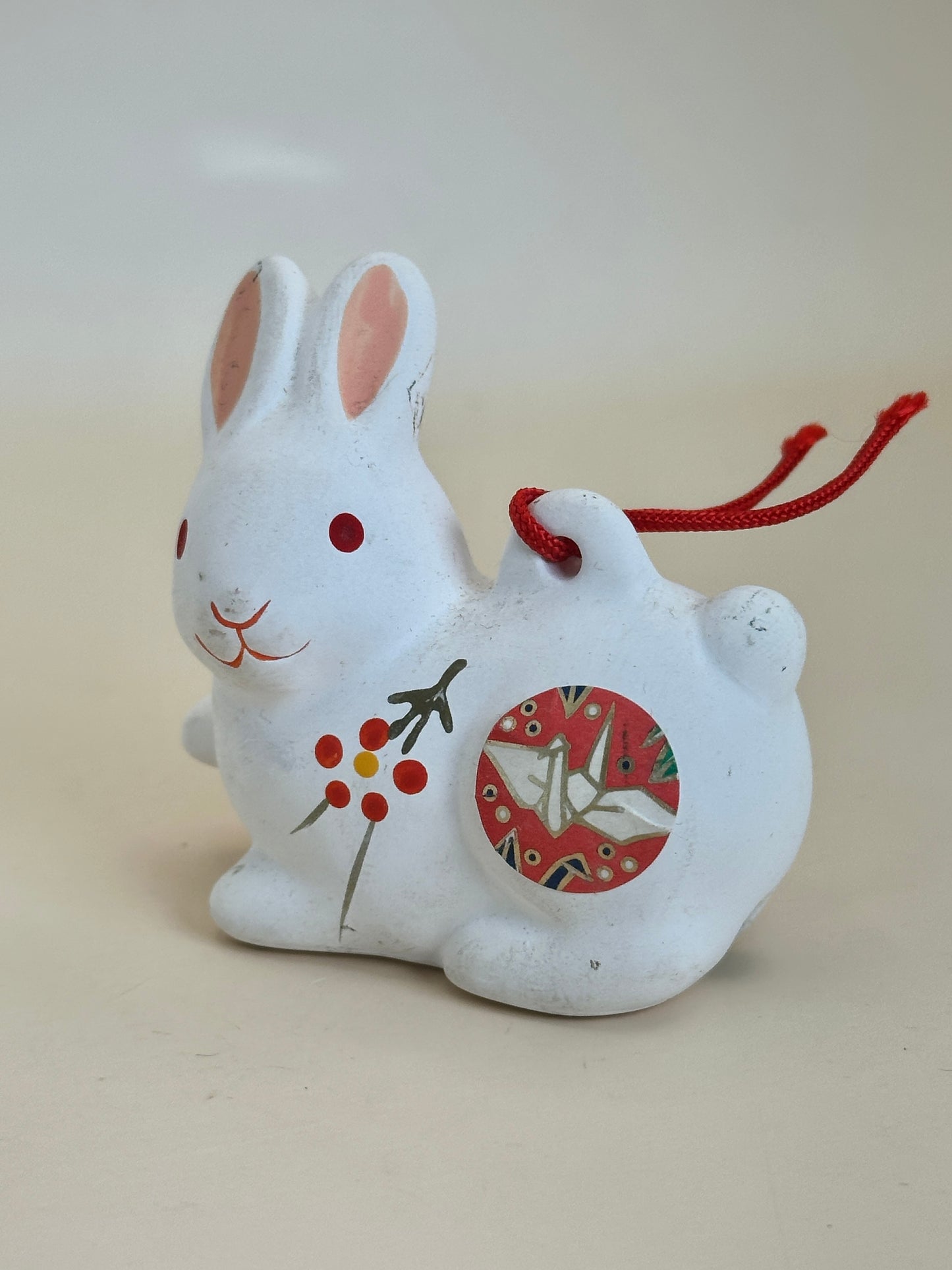 CB089 - Rabbit Dorei Clay Bell - Fukagawa Naritasan 深川成田山