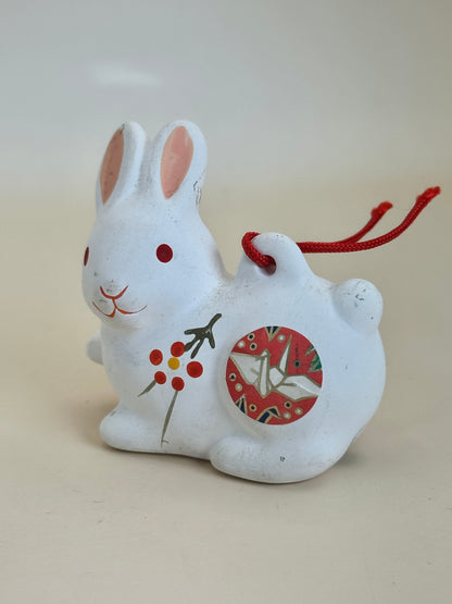 CB089 - Rabbit Dorei Clay Bell - Fukagawa Naritasan 深川成田山