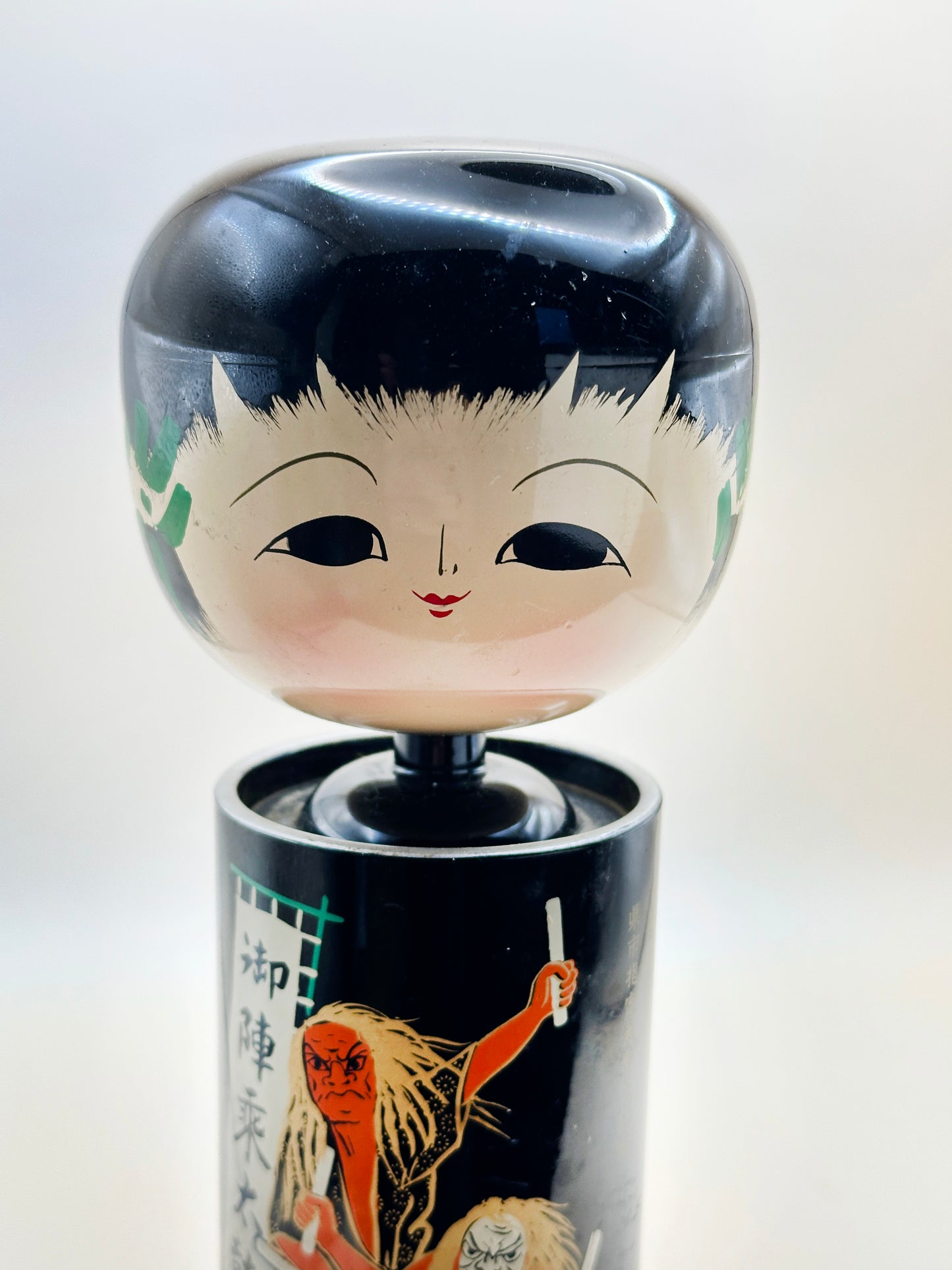 K20097 - Sosaku Lacquer kokeshi by Yanagiyama 塩安漆器工房