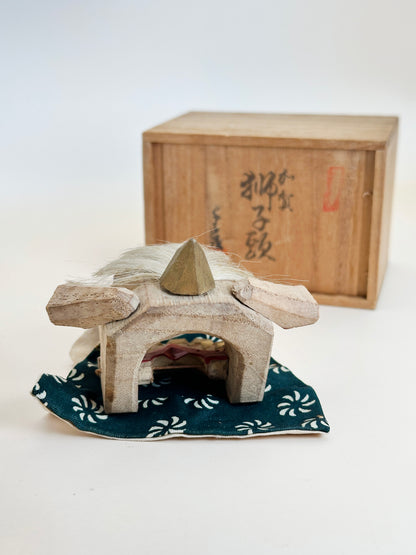 FT235 - Japan Vintage craft Kaga Shishigashira 加賀 獅子頭