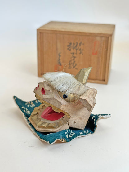 FT235 - Japan Vintage craft Kaga Shishigashira 加賀 獅子頭