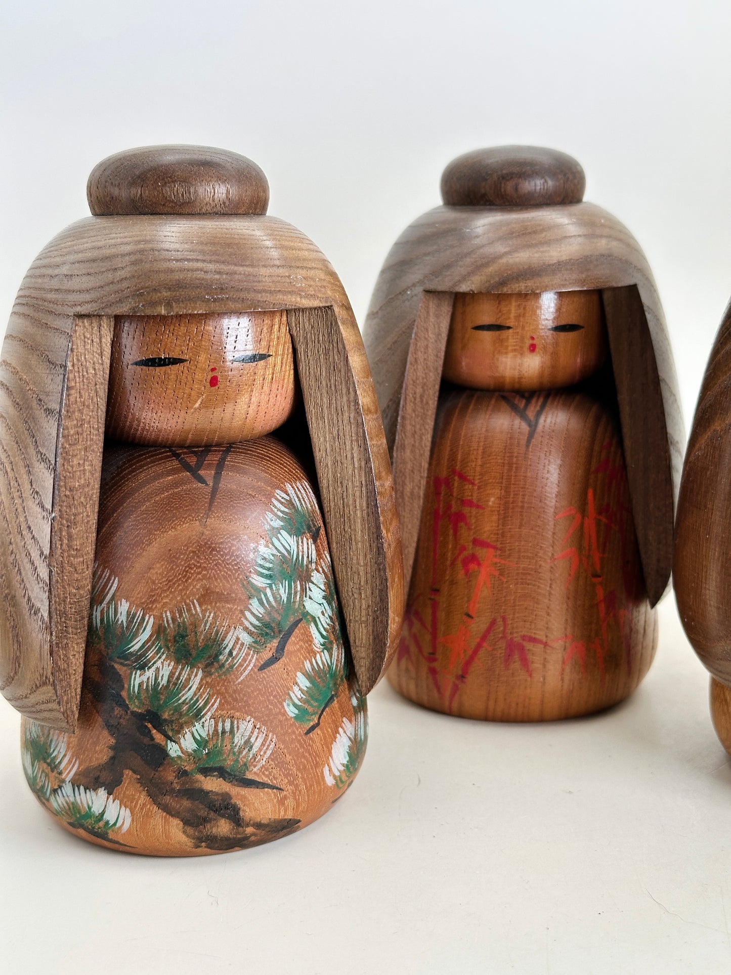 K15130 - Sosaku Kokeshi set by Takeda Daisuke 竹田大介
