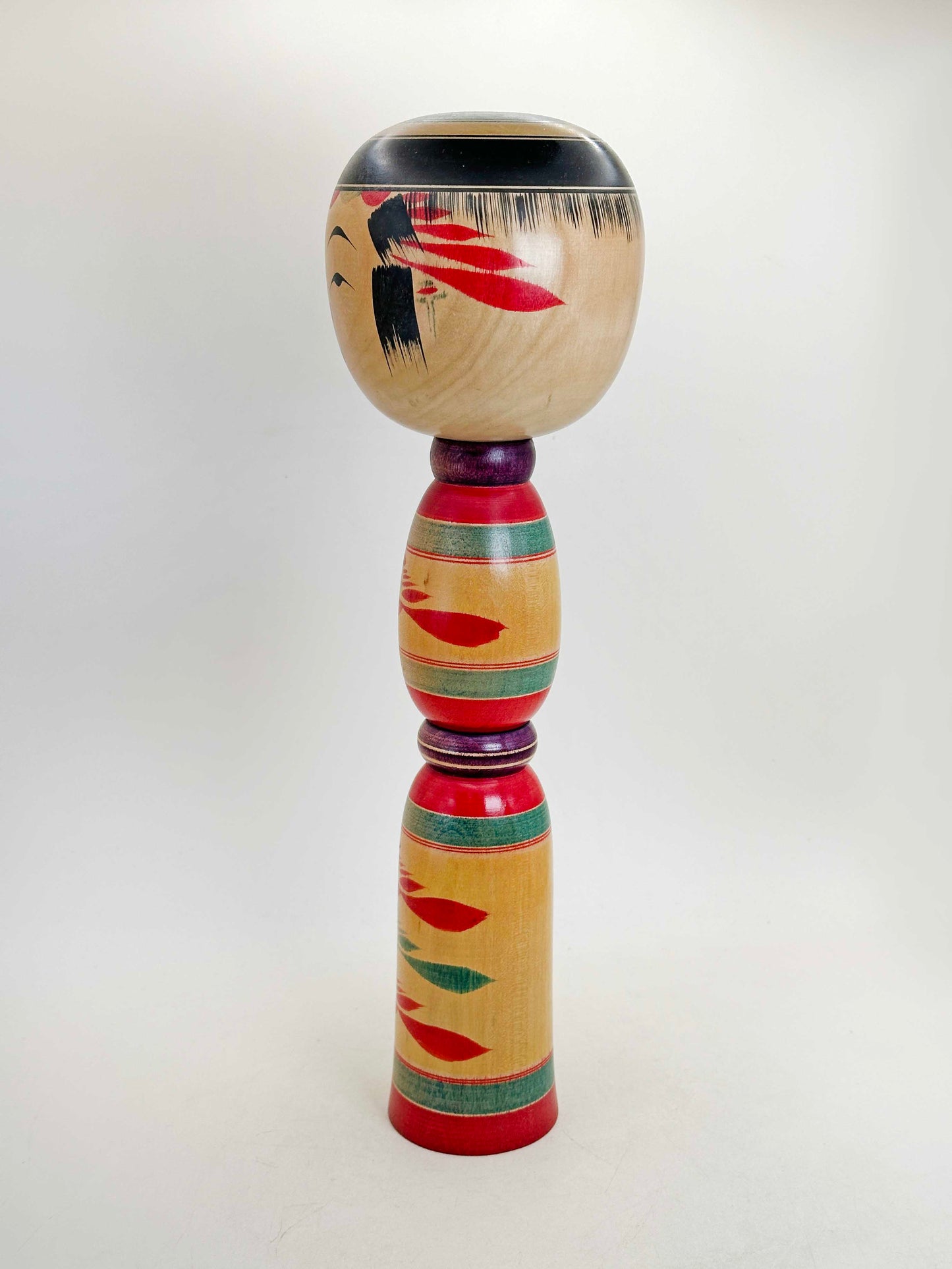 K30064 -  Yajiro Kokeshi by Tsugio Sato 佐藤次雄