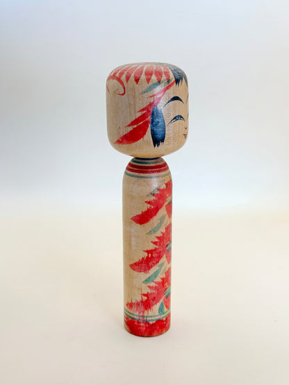 K15087 - Kokeshi Togatta traditionnel par Fumio Sato 佐藤文男