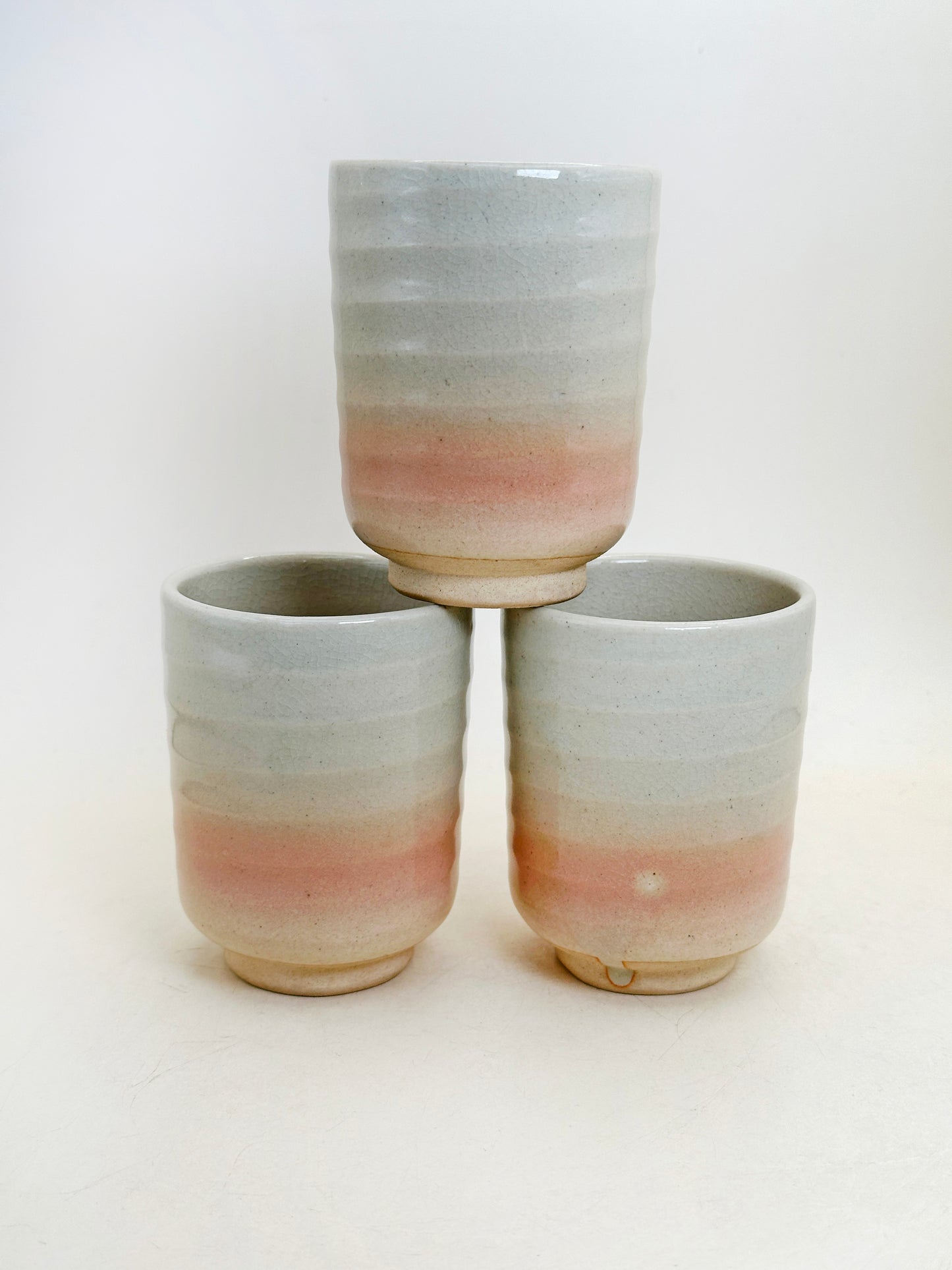 TB329 - Hagi-yaki yunomi tea cup set 萩焼