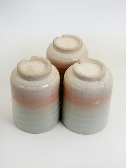 TB329 - Hagi-yaki yunomi tea cup set 萩焼