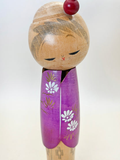 K20141 - Sōsaku Kokeshi par Kishi Sadao 岸貞男