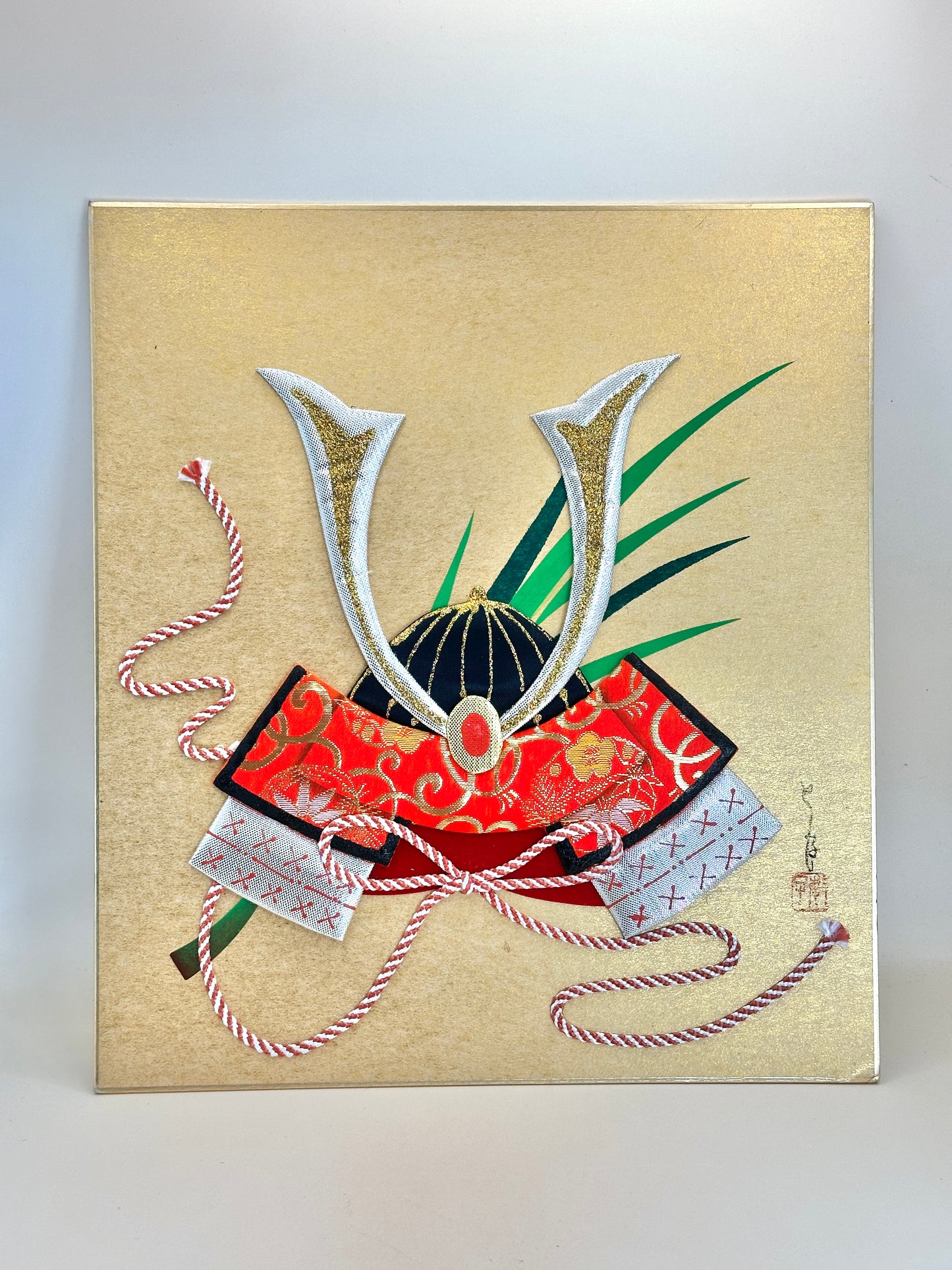 SHP173 - Nishijin-ori Shikishi Artwork Kabuto 兜