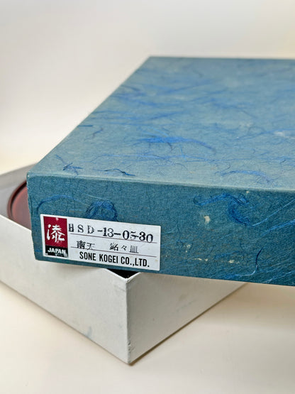 TB217 - Assiettes à dessert Aizu-nuri Nanten Maki-e (laques japonaises) 会津塗