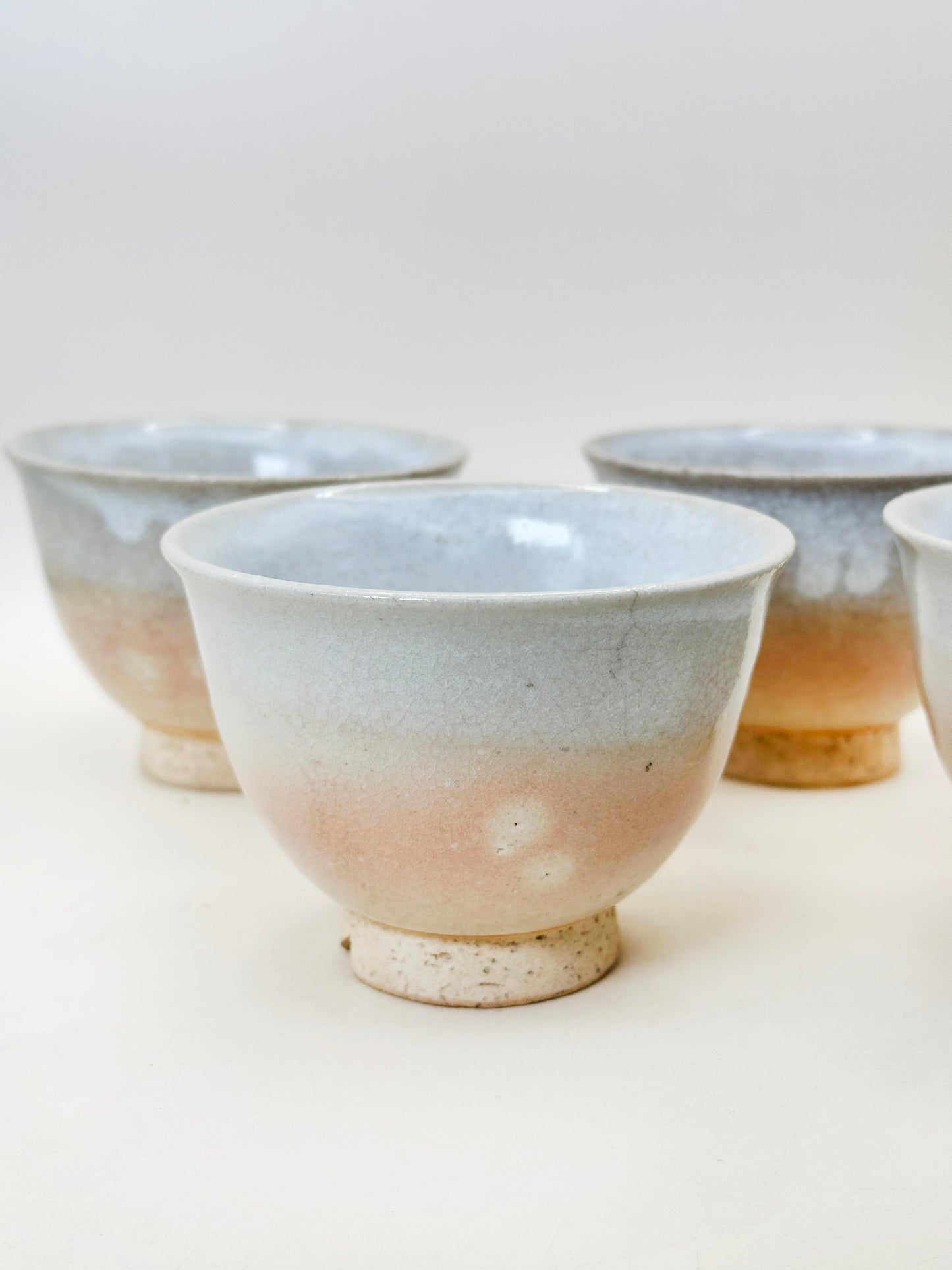TB216 - Ensemble de tasses à thé Hagi-yaki par Tenpōzan 萩焼