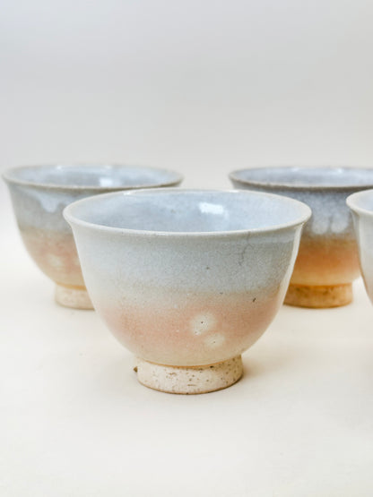 TB216 - Ensemble de tasses à thé Hagi-yaki par Tenpōzan 萩焼