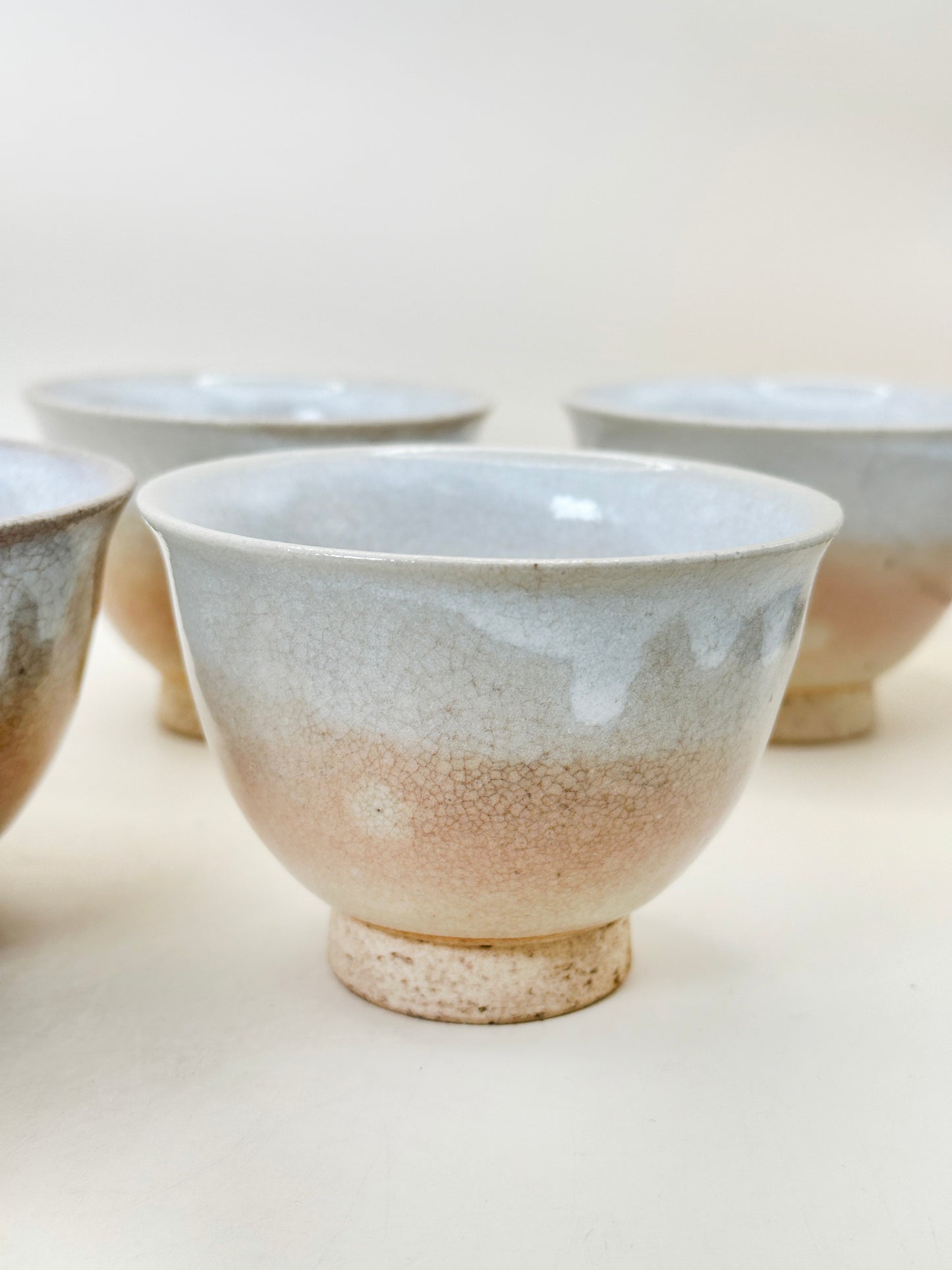 TB216 - Ensemble de tasses à thé Hagi-yaki par Tenpōzan 萩焼