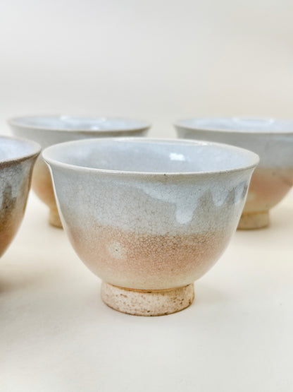TB216 - Ensemble de tasses à thé Hagi-yaki par Tenpōzan 萩焼