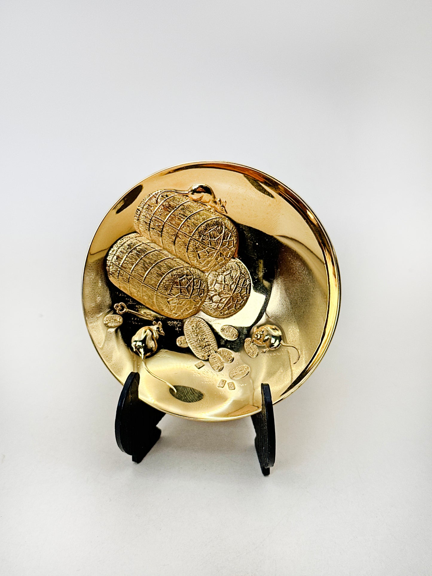 TB229 - Coupe Kinpai Cérémonielle Plaqué Or 24 Carats 金盃