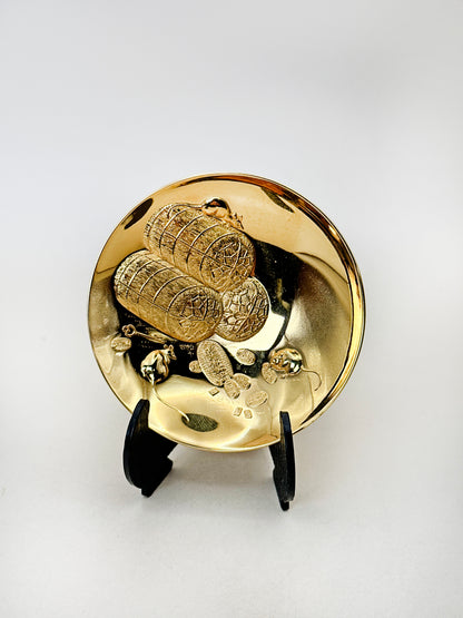TB229 - Coupe Kinpai Cérémonielle Plaqué Or 24 Carats 金盃