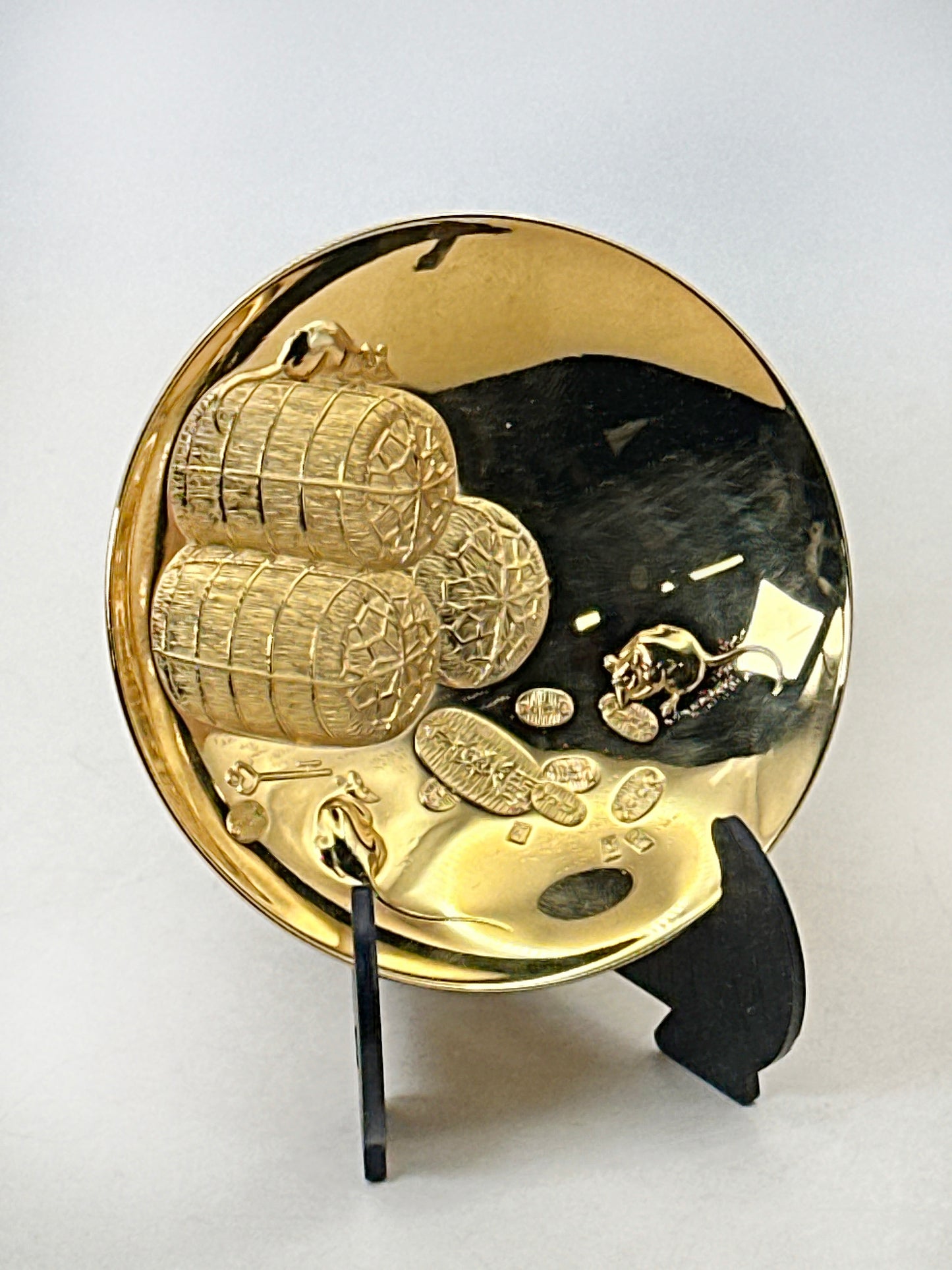 TB229 - Coupe Kinpai Cérémonielle Plaqué Or 24 Carats 金盃