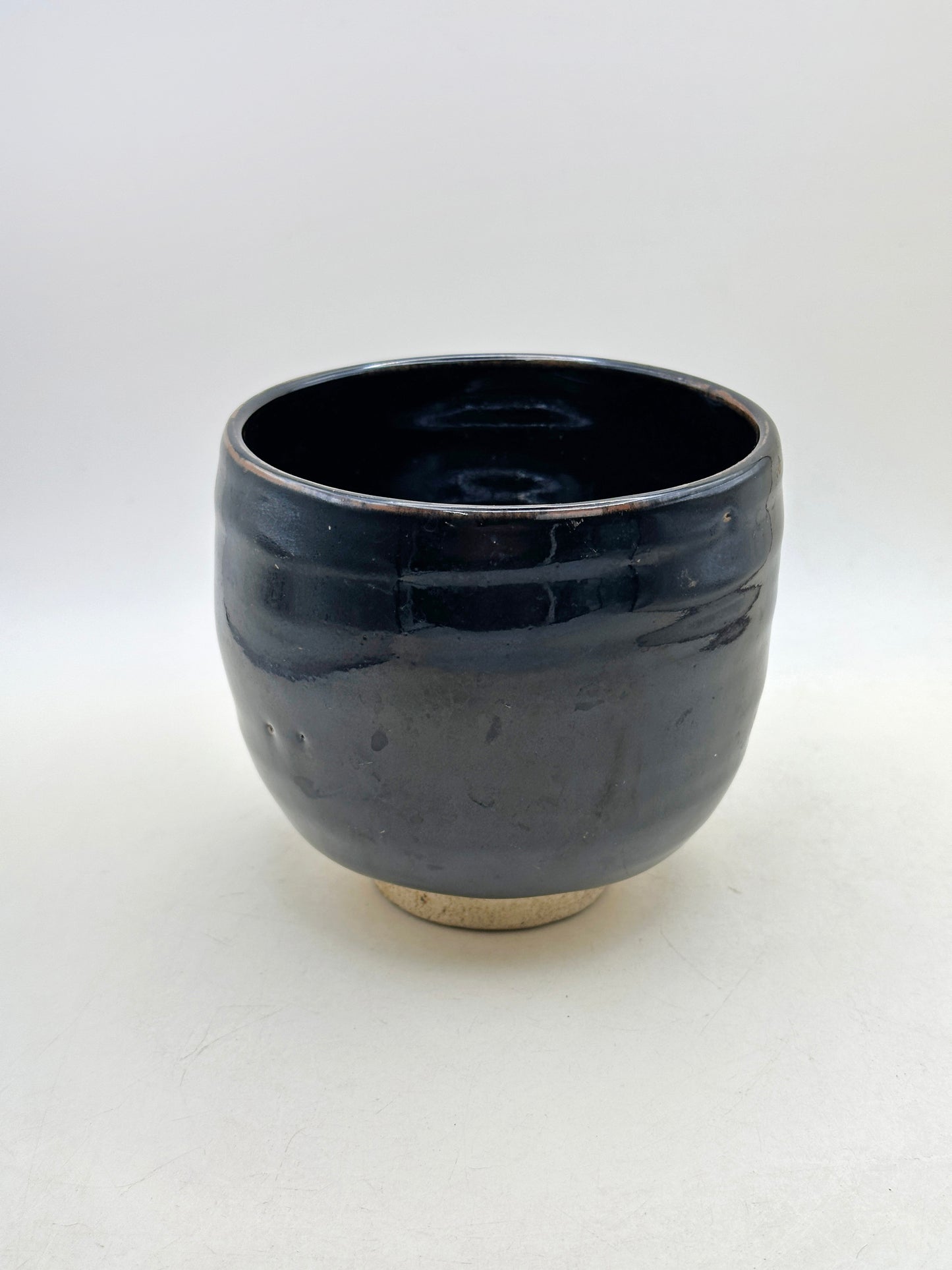 TC112 -  Seto-yaki black chawan matcha bowl 瀬戸焼
