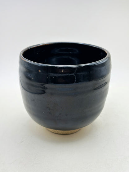 TC112 -  Seto-yaki black chawan matcha bowl 瀬戸焼