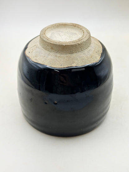 TC112 -  Seto-yaki black chawan matcha bowl 瀬戸焼