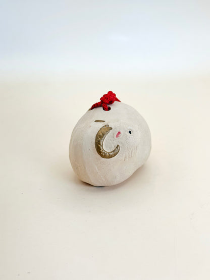 CB095 - Vintage Japanese Clay Cow Bell Dorei